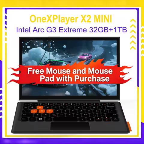 ONEXPLAYER X2 Mini 3-in-1 Handheld Game Console Intel Arc G3 Extreme 8.8'' AMOLED 144Hz Windows Port