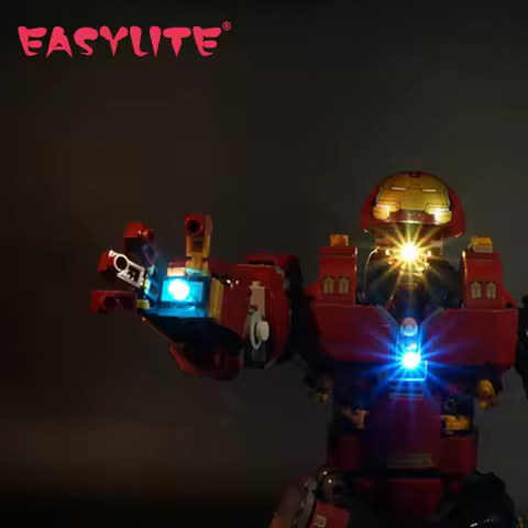 EASYLITE LED Light Set Compatible For 76105 07101 Hulkbuster DIY Toys Building Blocks Bricks Only Li