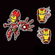鋼鐵人 漫威 IRON MAN 反光貼紙 機車汽車重機車隊貼紙