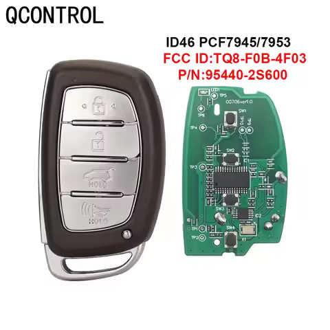 QCONTROL 4 Buttons Remote Car Key Shell For Hyundai IX35 TUCSON P/N: 95440-2S600 FCCID:TQ8-FOB-FF03 