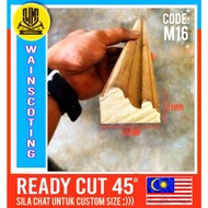 Siap potong Wood molding/wainscoting (readycut/custom size)