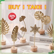 【Luxe】Gold Leaf Creative Ornaments Metal Ornaments Innovative Home Living Room Table Decoration