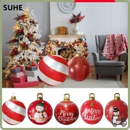LUCKY-SUHE Gardens Balloon, 60cm PVC Inflatable Ball, Giant Decoration without Light Giant Christmas