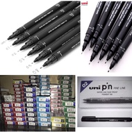 ปากกา uni PIN หัวเข็ม ขนาดตั้งแต่ 0.5-0.8 มม. (ราคาโหล)