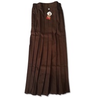 LONG SCOUT BROWN SKIRT, FULL REMPEL, GIRLS' JUNIOR HIGH SCHOOL UNIFORM, DRILL MATERIAL