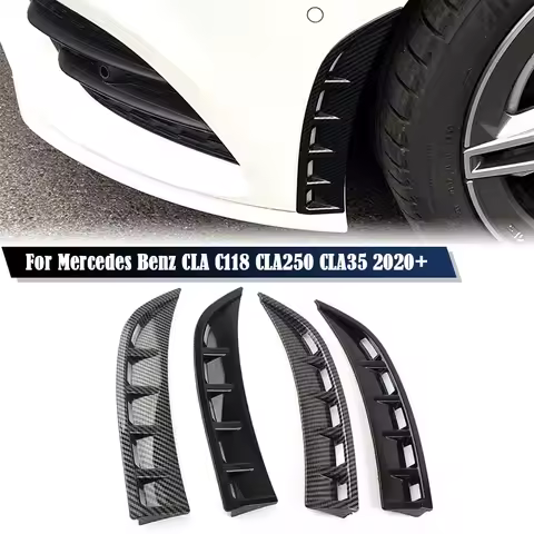 Car Front Wheel Side Air Vent Fender Bumper Side Trim Cover Canard For Mercedes Benz Accessories CLA