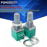 5PCS RV097NS 5K 10K 20K 50K 100K 500K B5K with a switch audio 5pin shaft 15mm amplifier sealing pote