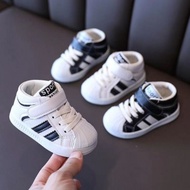 KASUT BUDAK BOY AND GIRL SHOES ADIDAS SNEAKERS SPORT (BLACK) READY STOCK MALAYSIA