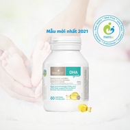 Dầu cá (60v) bổ sung DHA cho bé trẻ sơ sinh và phụ nữ mang thai Bio Island DHA For Kids Úc