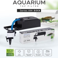 MESIN Armada Aquarim Top Filter Machine Am 333 And 666 Aquarium Submersible Pump/Low Watt Aquarium Pond Filter Filter Filter/Save Electricity Power Head Complete With Quality.