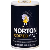 ┅Morton Iodized Salt, 1lb; 737g