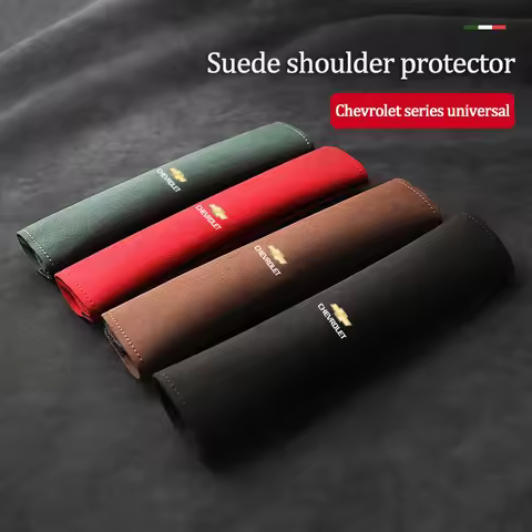 Keychain Suede Car Seat Belt Shoulder Cover Breathable Protection Safety SeatBelt Pad For Chevrolet 