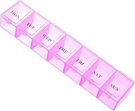 Pill Box Organiser 7 Days One Time a Day Pill Dispenser Storage Case for Medication, Dietary Supplem