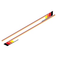 Car Sticker Modified Sports Body Waist Line Styles Decal Vinyl Decoration Accessories For Toyota Lan