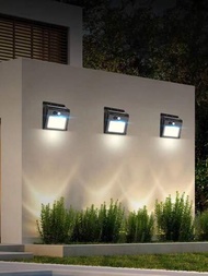 1入20 Led感應式太陽能壁燈,防水且高亮度,適用於庭院、別墅等場所。
