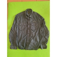 Armani Exchange blue long sleeves casual shirt