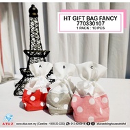 AtuZ 10pcs Jute Bag W/String 7*H11cm Beg Uncang Cloth Bag Mini DoorGift BEG HADIAH