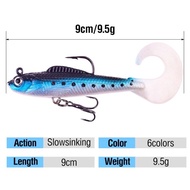 Fishing Lure, Soft Silicone Lure 9cm/9.5gr.(Combo of 2 (
