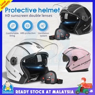 Motorcycle Helmet Half Helmet Topi Keledar Motorsikal Helmet Comfortable Safety Motorcycle Helmet Motor Bike Cycling Helmet Motorcycle Accessories| DaQueen