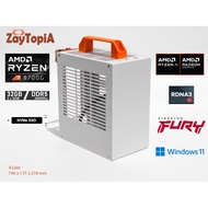 ZayTopia - Entry Level "Basic" Gaming "Mini" PCs (AMD Ryzen 7 8700G Integrated GPU, Gaming Performan