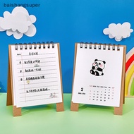 BA1SG 2024 Mini Cartoon Desk Calendar Kawaii Desktop Decor Creative Calendar Daily Scheduler Planner Yearly Agenda Organizer Office Gift Martijn