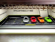 1:64 Porsche 保時捷車模型停車場場景