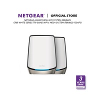 Netgear AX6000 Mesh WiFi System (RBK862S) Orbi White Series Tri-Band WiFi 6 Mesh System – Router Wit