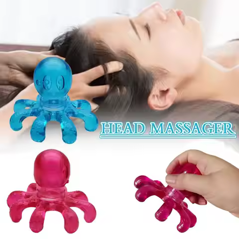 Head Massager Scalp Massage Octopus Scalp Stress Relax Health Body Head Alloy Healing Tool Beauty He