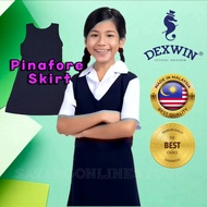 Primary School Girl Uniform Dexwin Pinafore Skirt Cotton Licin Koshibo Baju Pakaian Sekolah Rendah P