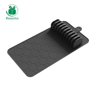 [Kesoto] Silicone Drawer Organizer Multifunctional Knives Storage Tray Kitchen Organizer Rack for Ch