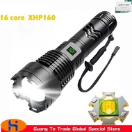80000 high lumens rechargeable flashlight, LED flashlight 5 modes