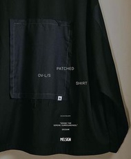 全新現貨 MELSIGN - Patched OV-L/S Shirt - Black