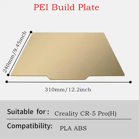 For Creality CR-5 Pro(H) Build Plate Smooth Textured PEI Doubel Sided PEI Flexible Spring Steel Prin