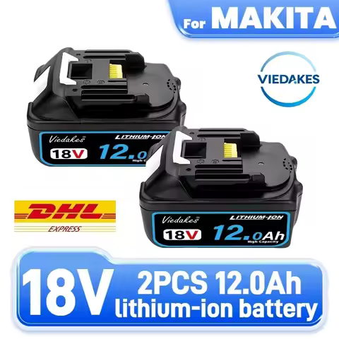 NEW Original For Makita 18V Battery 12000mAh Compatible with DTD173 DHP487 DJV182 Professional Power
