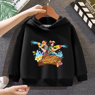 E1390 Children's Long-Sleeved Hoodie Soft And Comfortable Fabric Beautiful And Fashionable Patterns 