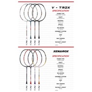 VAXE Badminton Racket V-TROX / XENAROX (100%Original)