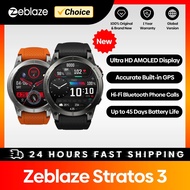 Zeblaze Stratos 3พรีเมี่ยม,สมาร์ทวอท์ช GPS อัลตร้า HD ดิสเพลย์ AMOLED ในตัว GPS ไฮไฟโทรศัพท์บลูทูธ