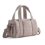 Ready Stock Messenger Bag Fluffy Quilted Mini Gym Bag Small Duffel Bag with Detachable Shoulder Stra