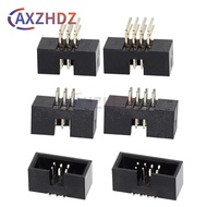 5PCS DC3 SMT Cable Plug 1.27mm Spacing Patch Simple Bull Horn Socket IDC Connector Socket Pin 8/10/1