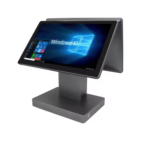 15.6 Inch Windows POS System Touch Screen Cash Register I3 I5 Win10 ECR Terminal for Restaurant Offi