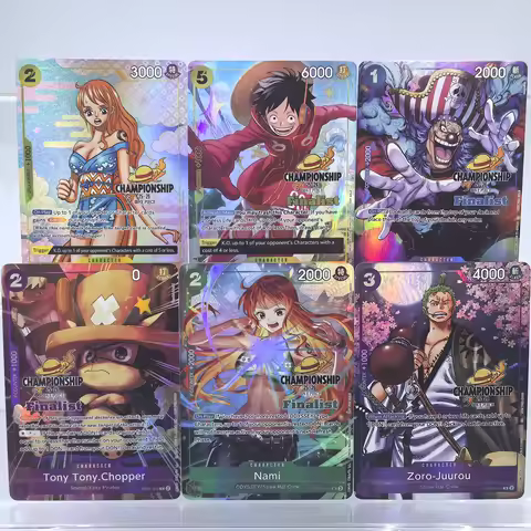 One Piece TCG 2026 6pcs Waifu Collection Boa Hancock Nami Textured Holo Foil DIY Rare English Collec