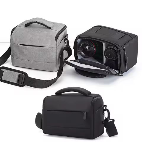 Universal Nylon DSLR Camera Bag for Sony Nikon Canon Panasonic DSLR Cameras Portable Shoulder Bag Ca