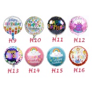 HAPPY BIRTHDAY BALLOON (1-16) Foil 18" Balloon Happy Birthday