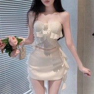 Jms-527SF/women's suit tube top and mini skirt/one set sexy women's/ suit women's suit for parties w