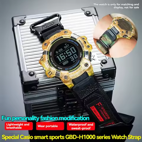 For Casio G-SHOCK Smart Sport Watch 3475 GBD-H1000 Canvas Watchband GBD H1000 Men Outdoor Sports Loo