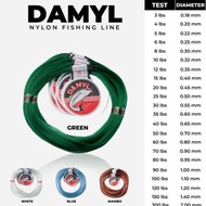 DAMYL line complete damyl line white damyl line biru greenMAMBO, damyl line 3lbs-300lbs fishing line