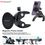 PROfezzion Magnetic Gym Equipment Phone Holder Clamp Clip Mount For Apple iPhone Series&amp;Oppo/Vivo/Huawei/SamsungFixing Mobile Phones To Treadmills/Sports Bikes/Rowing/Bicycles/Motorcycles