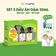 Combo 3 dầu ăn dặm núng nính Mămmy gồm dầu bơ dầu óc chó dầu gấc giúp bé phát triển toàn diện về trí