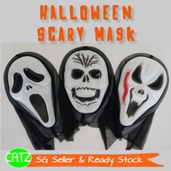 [SG SELLER]Halloween Mask Scream Scary Ghost Demon Centipede Party Props Accessories Skull Skeleton Mask
