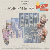 Sharp ROSE ROSE nailcharm silicone mold using uv resin / 3d flower modeling powder Nail Tools